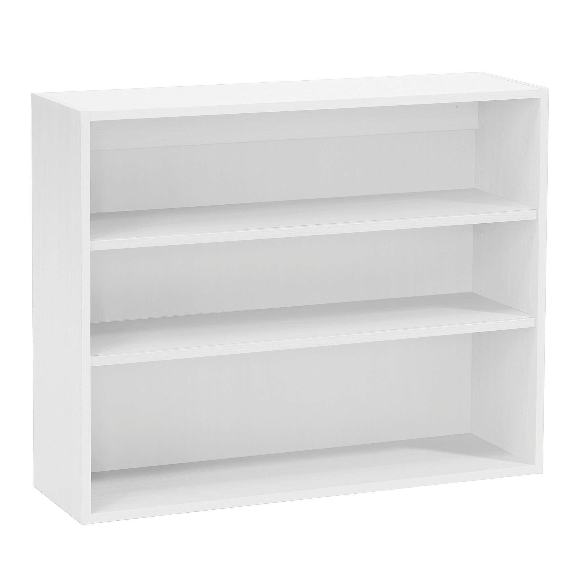 Wall Mounted Bookcase Theo, White Wall Hung Bookcase